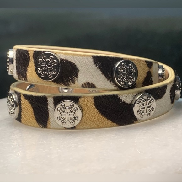 Coming Soon Jewelry - Stylish Earth tones Wrap Bracelet with Silver Medallions - Women Jewelry